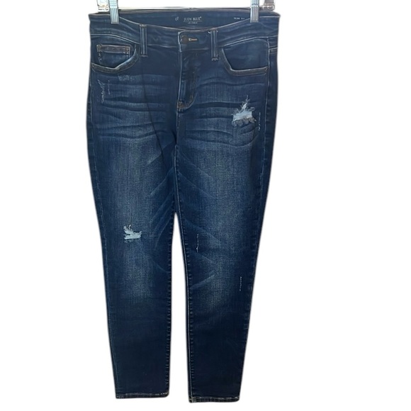 Judy Blue Dark Wash Slim Fit Jeans with some distressing size 7/28 - Picture 1 of 14